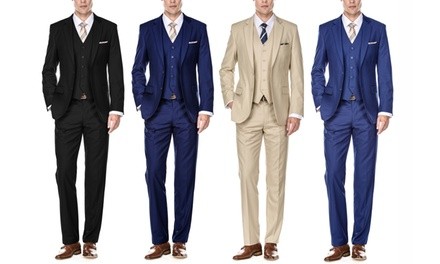 Braveman Men's Classic-Fit Suits (3-Piece)