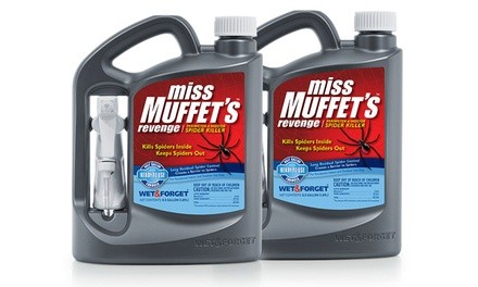 Wet & Forget Miss Muffet's Revenge Spider Killer; 2-Pack of 64oz. Bottles