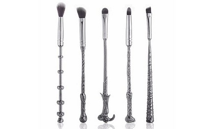 Wizard-Wand Makeup Brush Set (5-Piece)