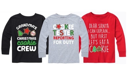 Kids Christmas Cookie and Baking Crew T-Shirt