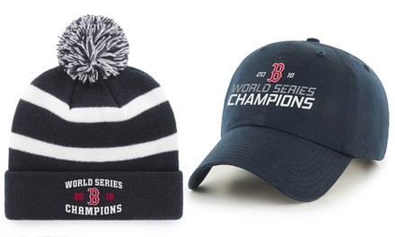 Fan Favorite 2018 MLB World Series Champions Boston Red Sox Knit and Ball Cap Hats