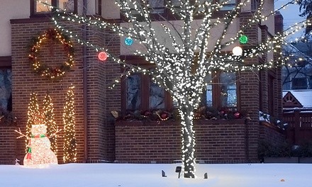 100 LED Solar-Powered String of Christmas Fairy Lights (1- or 2-Pack)
