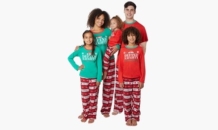 Matching Family Naughty List Pajama Sets (2-Piece) (Girl's 10 & 12, Men's M)