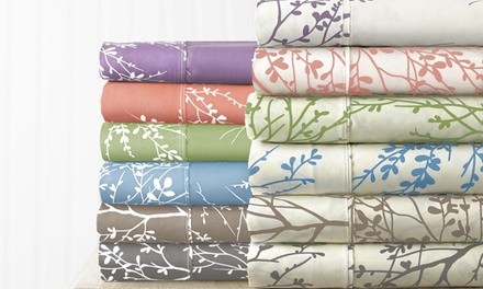 Hotel 5th Avenue Foliage Sheet Set in Light Colors