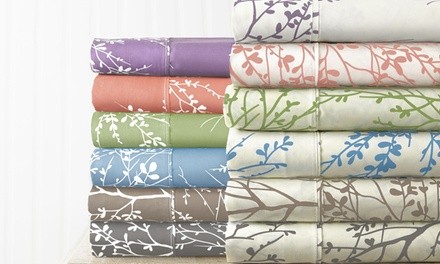 Hotel 5th Avenue Foliage Sheet Set in Light Colors