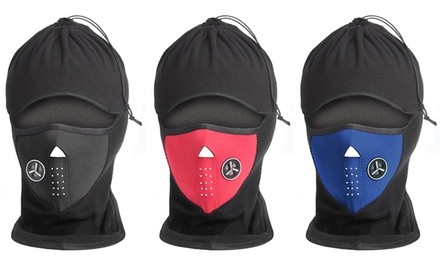 Fleece Full-Cover Cold Weather Mask and Hat - 2 Pack