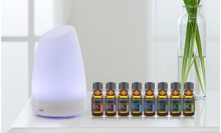 Aesthetics Ultrasonic Cool-Mist Aroma Diffuser with Optional Oils