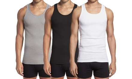 Galaxy By Harvic Men's Tank Undershirts (3- or 9-Packs)